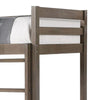 Cally Twin Loft Bed w Workstation Storage & Guardrails | Gray
