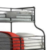 Oggy 3 Tier Twin over Full over Queen Triple Bunk Bed | Black Metal BM342556