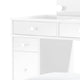 Margo Vanity Set w Lighted Mirror & Padded Stool | White-Gray
