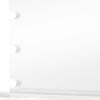 Margo Vanity Set w Lighted Mirror & Padded Stool | White-Gray