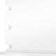 Margo Vanity Set w Lighted Mirror & Padded Stool | White-Gray