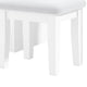 Margo Vanity Set w Lighted Mirror & Padded Stool | White-Gray