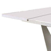 Dian Dining Table | White & Chrome | Extendable Rectangular Top 64-78’’ BM342563