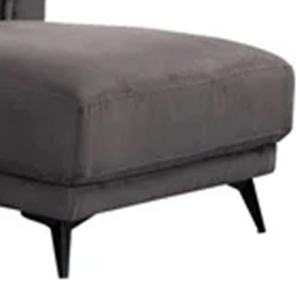 Panie Sectional Sofa | Adjustable Headrests | Right Chaise | Gray Fabric | 99’’ BM342574