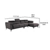Panie Sectional Sofa | Adjustable Headrests | Gray Fabric | 125’’ BM342575