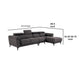 Panie Sectional Sofa | Adjustable Headrests | Gray Fabric | 125’’ BM342575