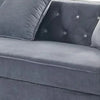 Amna Sectional Sofa | Storage Chaise | Gray Tufted Flannelette | 108’’ BM342580