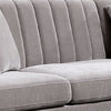 Willy L-Shaped Sectional | 4 Pillows | Gray Tufted Chenille | 99’’ BM342582