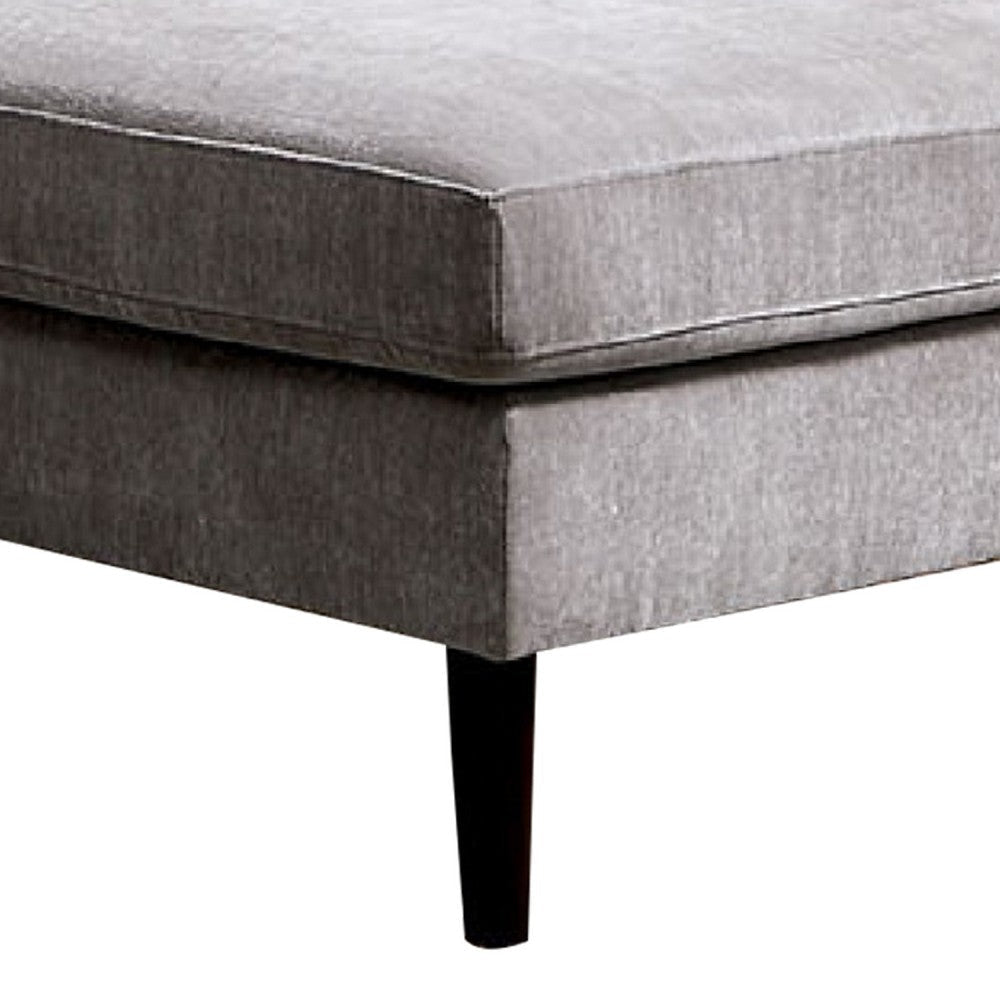 Willy L-Shaped Sectional | 4 Pillows | Gray Tufted Chenille | 99’’ BM342582