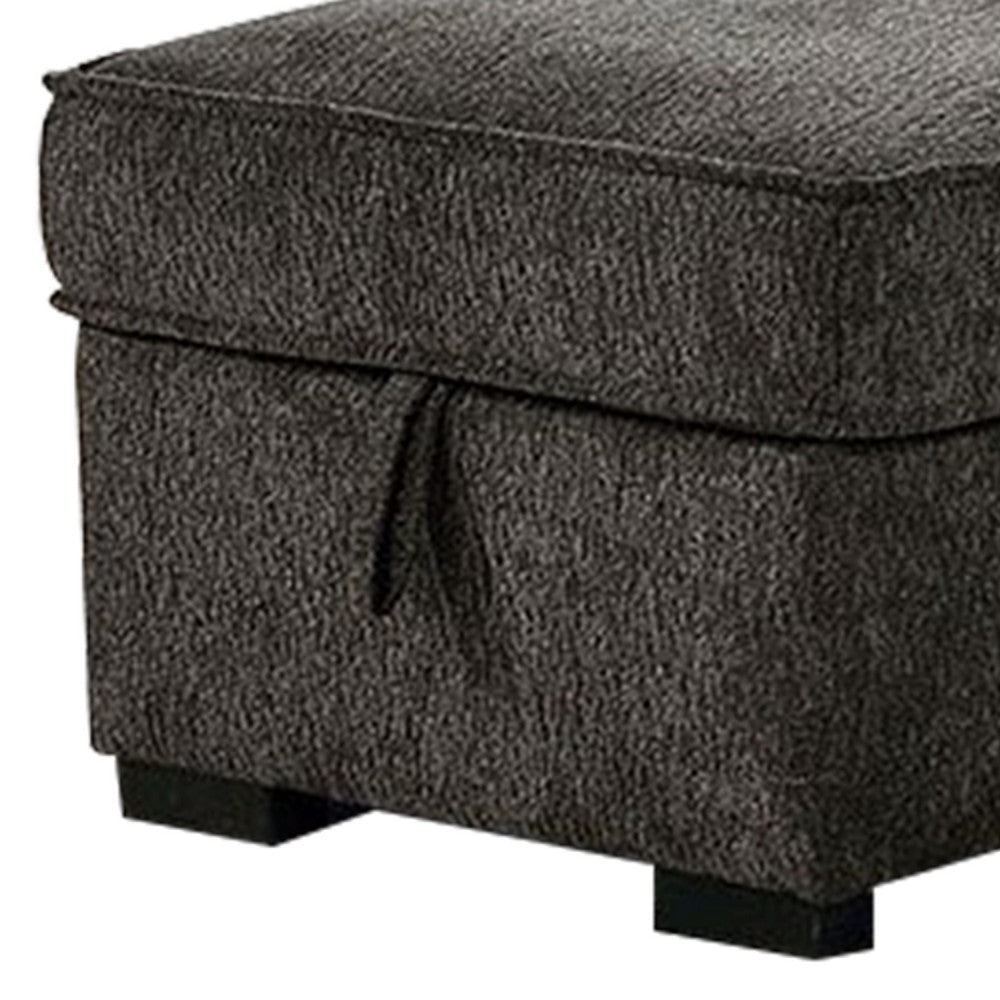 Iris Sectional Sofa Pullout Sleeper | Storage Chaise | Dark Gray | 93’’ BM342583