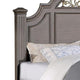 Recus California King Bed | Carved Floral Details | Arched Headboard | Gray BM342586