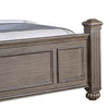 Recus California King Bed | Carved Floral Details | Arched Headboard | Gray BM342586