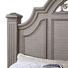 Recus King Bed | Carved Floral Details | Arched Headboard | Gray Wood BM342587