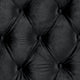 Steph Queen Bed | Black Button Tufted Flannelette Upholstery | XL Headboard BM342590