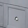 Lile Full Bed w Crown Moulding | Storage Drawers | Gray Solid Wood BM342594