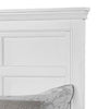 Lile Twin Bed w Side Rail Storage | Crown Molded Details | White Wood BM342597