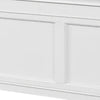 Lile Twin Bed w Side Rail Storage | Crown Molded Details | White Wood BM342597