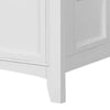Lile Twin Bed w Side Rail Storage | Crown Molded Details | White Wood
