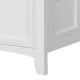 Lile Twin Bed w Side Rail Storage | Crown Molded Details | White Wood