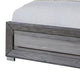 Reno California King Bed w LED Headboard & Metal Legs | Gray Wood BM342598