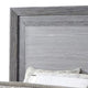 Reno King Bed w LED Headboard & Metal Bracket Legs | Gray Wood BM342599
