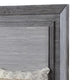Reno Queen Bed w LED Headboard & Metal Bracket Legs | Gray Wood BM342600