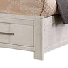 Mimy Queen Bed w Bookcase Headboard | Footboard Storage | White Wood BM342605