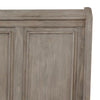 Ava Queen Bed w Footboard Storage & Bun Feet | Gray Solid Wood BM342607