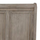 Ava Queen Bed w Footboard Storage & Bun Feet | Gray Solid Wood BM342607
