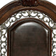 Fleur Queen Bed | Padded Headboard | Bun-Feet |Cherry Espresso Brown BM342609