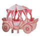 Arine Kids Twin Bed in Pumpkin Carriage Design | High Gloss Pink Wood