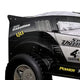 Jacky Kids Twin Bed w Off-Road Car Design | LED Headlights | Black Wood