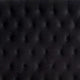 Rozy Queen Bed w Wingback Headboard | Nailhead Trim | Black Upholstery BM342612