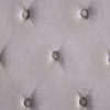 Rozy Queen Bed w Wingback Headboard | Nailhead Trim | Gray Upholstery BM342613