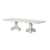 Miamy Dining Table | 78-114" Extendable 6-12 Seater | Ivory Pedestal Base