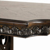 Naddy Dining Table | 80-112’’ Extendable Top | Dark Brown Floral Motifs BM342620
