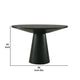Toty Dining Table | 59’’ Round Top | Modern Cone Pedestal Base | Black BM342622