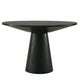 Toty Dining Table | 59" Round Top | Modern Cone Pedestal Base | Black