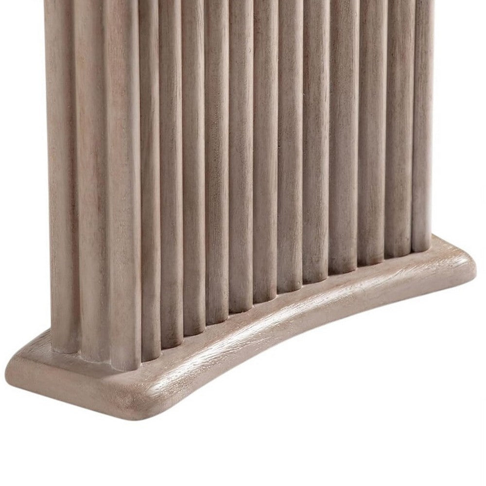 Elles Dining Table | 72-90’’ Extendable Top | Fluted Base | Natural Brown BM342623