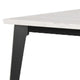 Soa Dining Table | 54’’ Square White Marble Top | Black Legs BM342625