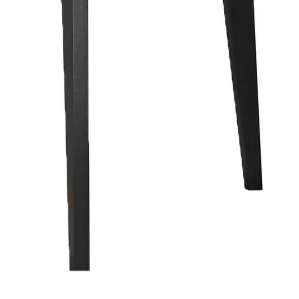 Soa Dining Table | 54’’ Square White Marble Top | Black Legs BM342625