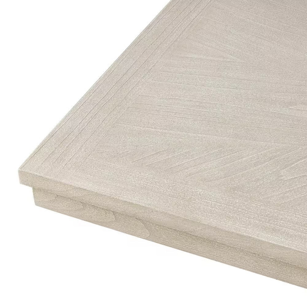 Hagy Dining Table | 76-94’’ Extendable Top | Natural Brown Panel Legs BM342627