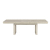 Hagy Dining Table | 76-94" Extendable Top | Natural Brown Panel Legs