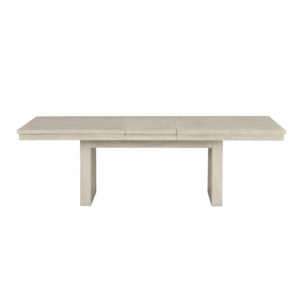 Hagy Dining Table | 76-94" Extendable Top | Natural Brown Panel Legs