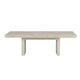 Hagy Dining Table | 76-94" Extendable Top | Natural Brown Panel Legs