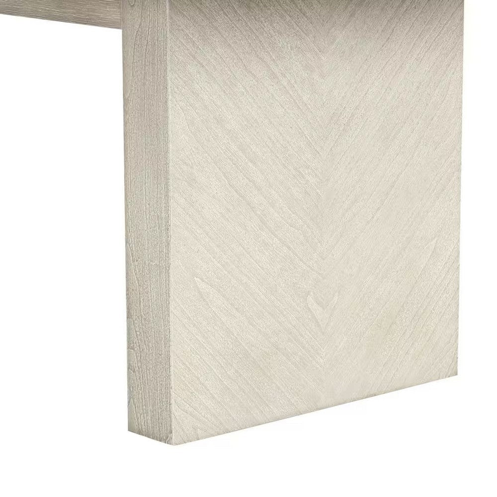 Hagy Dining Table | 76-94’’ Extendable Top | Natural Brown Panel Legs BM342627