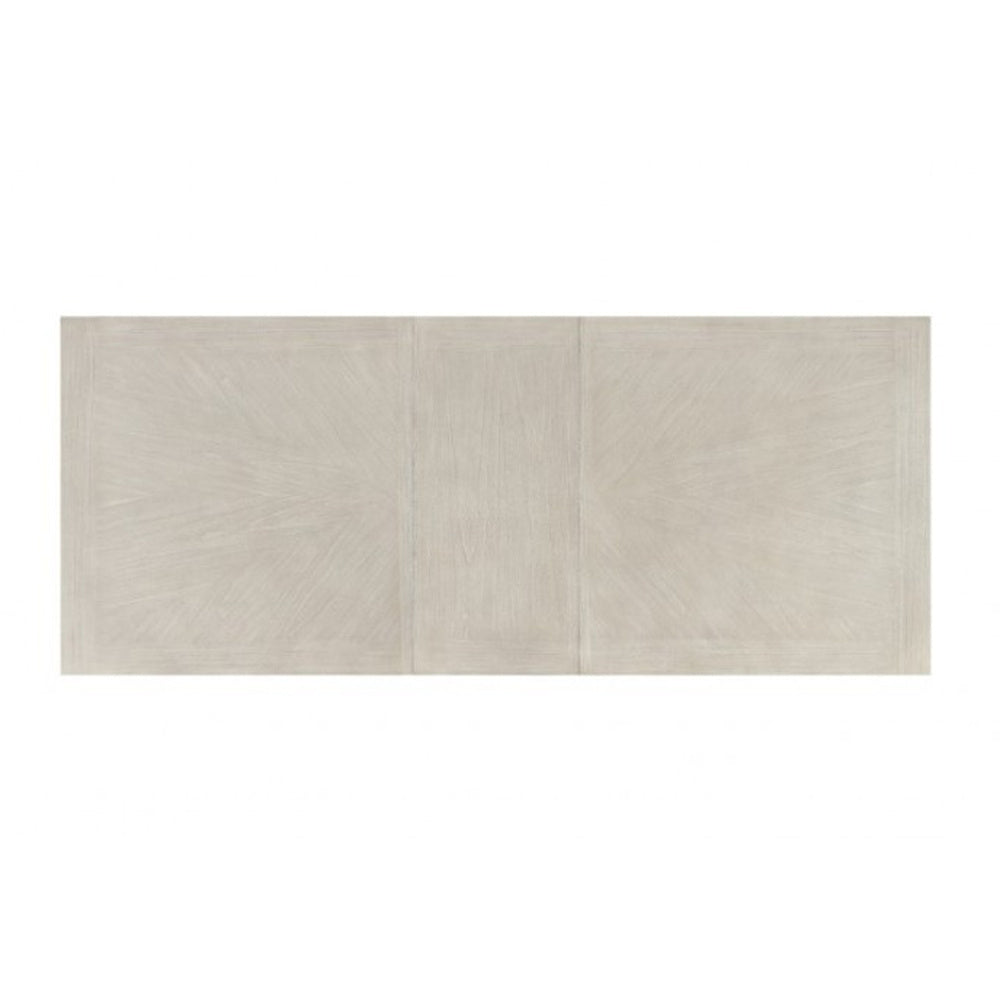 Hagy Dining Table | 76-94" Extendable Top | Natural Brown Panel Legs