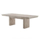 Hagy Dining Table | 76-94" Extendable Top | Natural Brown Panel Legs