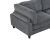 Fera Modular Sectional Sofa w Adjustable Back in Gray Corduroy | 89’’ BM342632