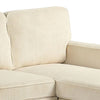 Seya Sleeper L Sectional Sofa | Storage Chaise | Beige Corduroy | 93’’ BM342635